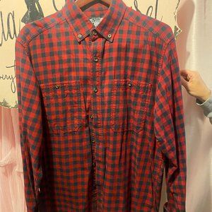 Men gander mountain, flannel plaid size L